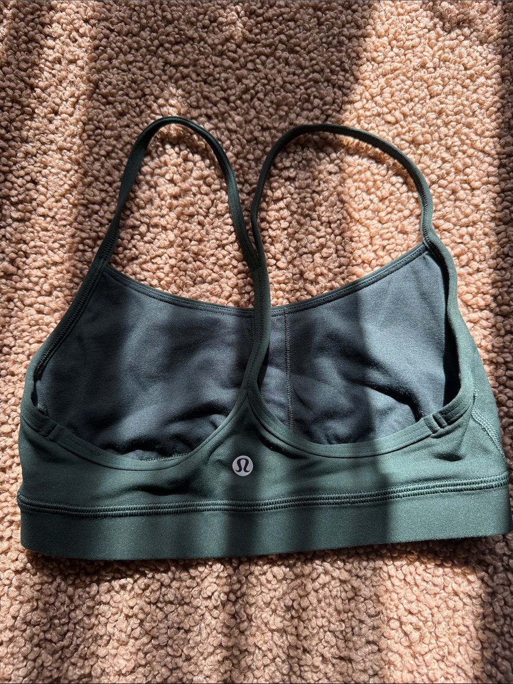 lululemon athletica Forest Green Strappy Sports Bra
